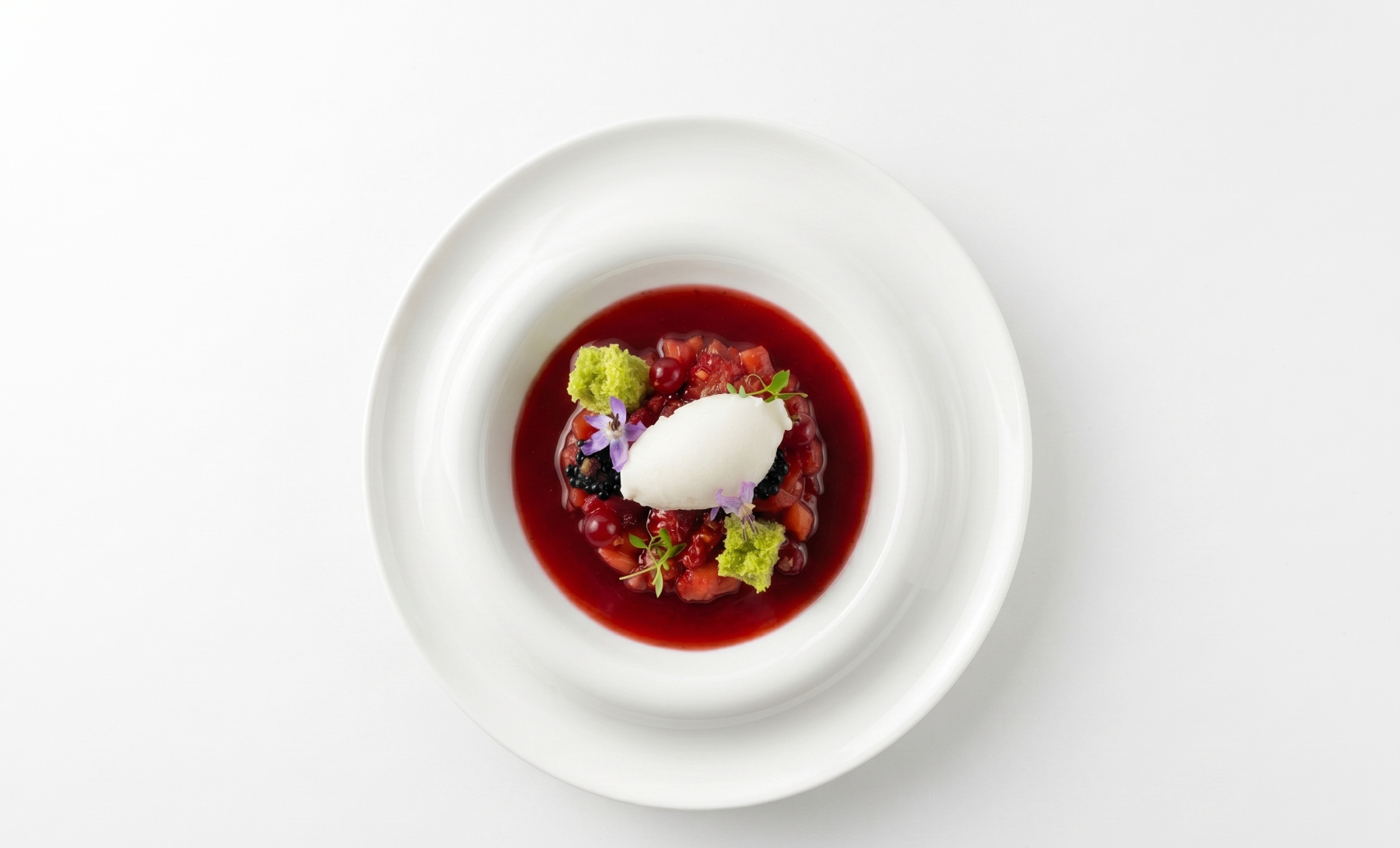 Dessert au chocolat, cuisine contemporaine L'Oxalis